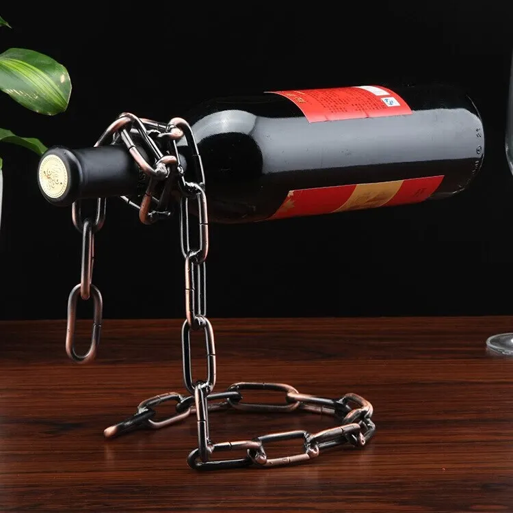 Athvotar Style Wine Cabinet Red Wine Rack Furnishings European Wine Shelf Bar KTV Iron Red Wine Display Rack