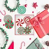 8pcs/set DIY Diamond Painting Art Coaster Kit with Holder (Christmas Daze)