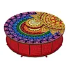 DIY Wooden Diamond Art Painting Storage Box Kit with Rotate Lid Diamond Art Painting Holder Box for Adults Beginners Home Office Decor