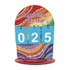 DIY Wooden Annual Reading Count Ornament  Year's Reading Tracker Desk Kit Track up to 999 Books, Comes with a Base