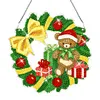 Diamond Painting Christmas Bear Wall Decor Wreath Pendant