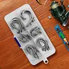 30pcs/box Fishing Circle Hooks Saltwater Fishing Catfish Hooks Barbed Fish Hooks
