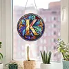 >SALE<Double Sided Letter K  Diamond Drawing Hanging Ornament for Home Decor