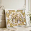 DIY Pearl Painting Elephant for Home Wall Decor with Frame(20x30cm)
