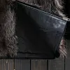 Sheepskin Mens Shearling Coat Winter Warm Real Fur Hooded Jacket Fashion Buckle Strap Splice Natural Genuine Leather Outerwear