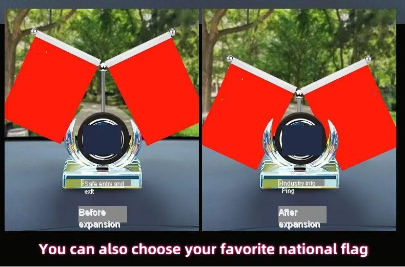 Car perfume ornaments-customized car logo, customized national flag