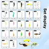 63pcs Fishing Lures Kit Soft and Hard Bait Set with Tackle Box Fishing Lures Set