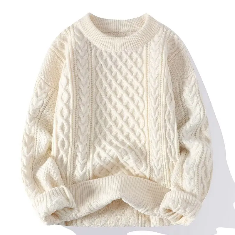 Man's Vintage Jacquard Weave Cozy Sweater