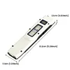LED Ultra-thin Flashlight W/ Digital LED Display Outdoor Flat Shape Flashlights
