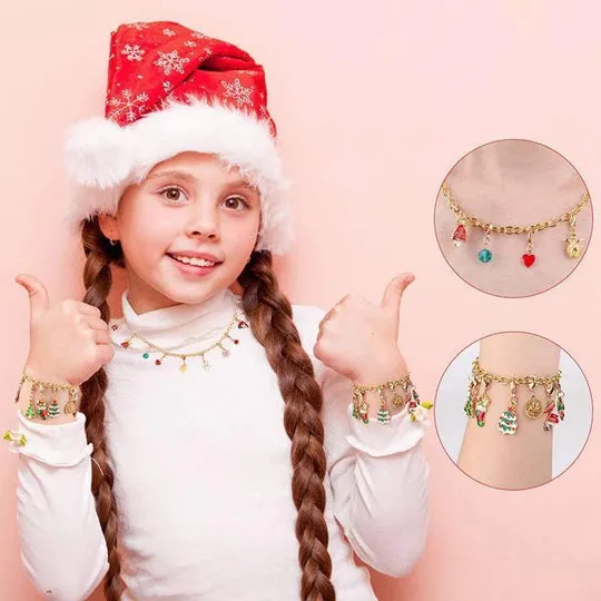 Calendrier De Compte &agrave; Rebours 24 jours Bricolage Perl&eacute; Bo&icirc;te Aveugle Cadeau De No&euml;l Bracelet