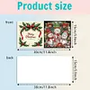 6PCS Diamond Painting Xmas Snowman Greeting Cards Congratulations Cards & Gifts