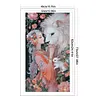 Girl Lion-14CT Stamped Cross Stitch 40*70cm/15.75*27.56in (Big Size)
