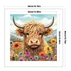 Daisy And Yak Highland Cow -11CT Stamped Cross Stitch 40*40cm/15.75*15.75in