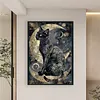 Black Cat Moon-11CT Counted Cross Stitch Kit(40x60cm)