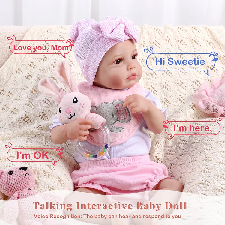 Babeside Quiet Reborn Baby Carina 20" Little Infant Girl Best Boy for Kids