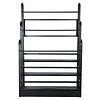 [US Local Warehouse] Fabric Roll Storage Rack 3 Tier Car Window Film Display Rack Adjustable Height Metal Vinyl Roll Storage Stand Detachable Fabric Display Organizer for Leather Rolls/Window Film/Wallpaper