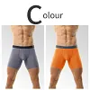 Men's Ice Silk Underwear Sexy Bulge Puch Low Rise See Through Boxer Briefs Thin Cool Boxers Shorts