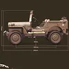 1:10 C8815 Willys multi-purpose 4WD off-road vehicle model remote control car