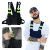 Reflective Vest Backpack Multi-Pocket Vest Bag Large Capacity Stylish Chest Bag