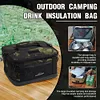 Waterproof Camping Storage Bag & Multi Pocket Outdoor Crossbody Bag(Light Green)