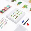 12pcs Potted Plant-1 5D DIY Square Drill Diamond Painting Kits for Adults Beginners Home Decor Diamonds Paintings Gem Art 5.91x7.09in
