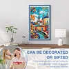 (US Local)Street View-11CT Stamped Cross Stitch Kit(40x70cm)