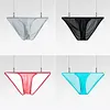 Men's Thin Sheer Transparent Special Invisible Straps Waist Underwear Brief
