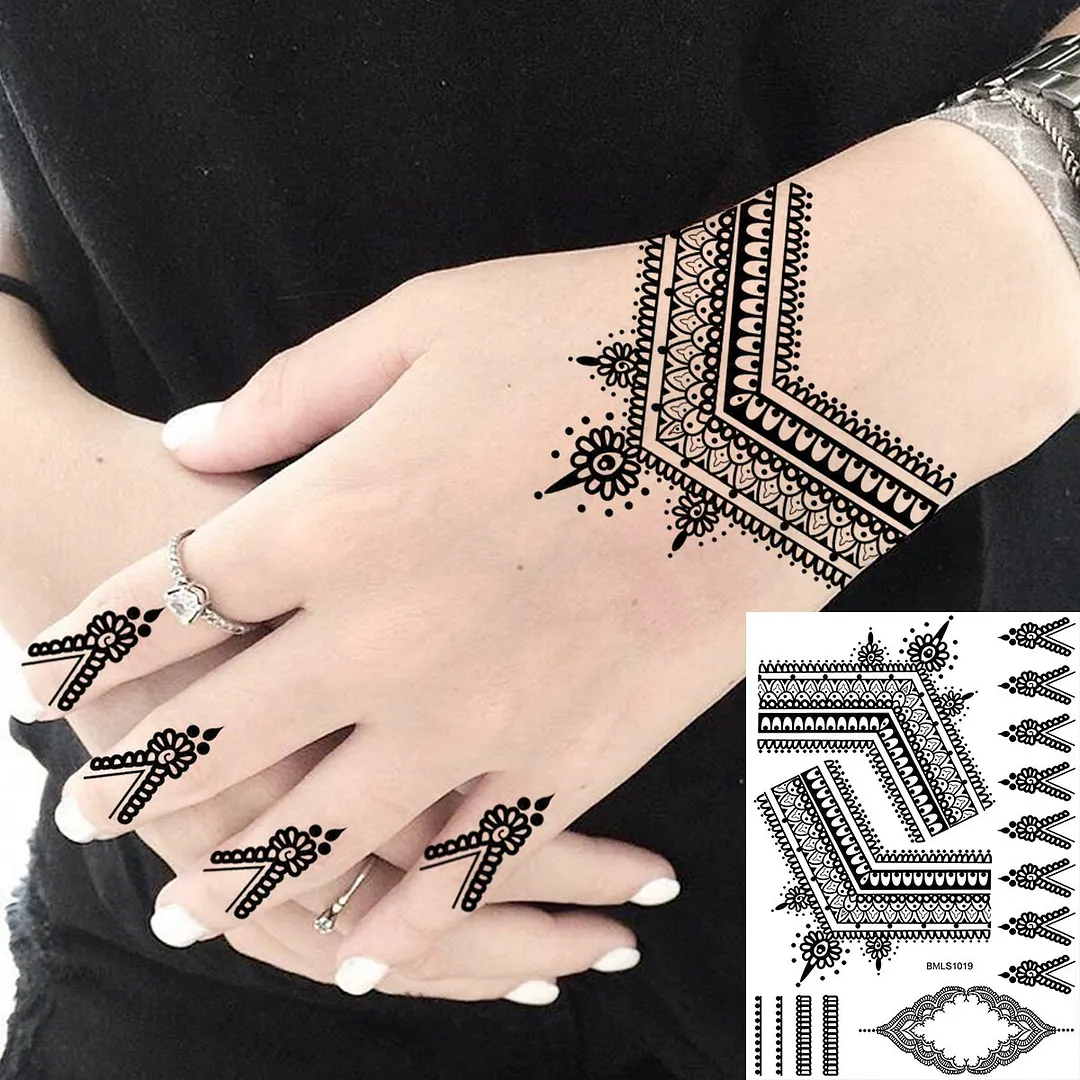 Sdrawing Peony Flower Temporary Tattoos For Women Adults Realistic Compass Moon Pendant Fake Tattoo Sticker Arm Body Tatoos