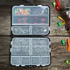 140pcs/box Fishing Accessories Kit Fishing Connector Swivels Center Pass Swivels