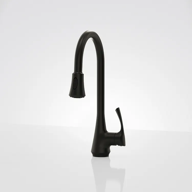 EVERSTEIN 2-Function Sprayer Pull-Down Kitchen Faucet Matte Black SFS-1298K-BK
