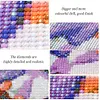Diamond Painting-DIY Full Round Partial AB Drill Giraffe and Elephant(75x55cm)