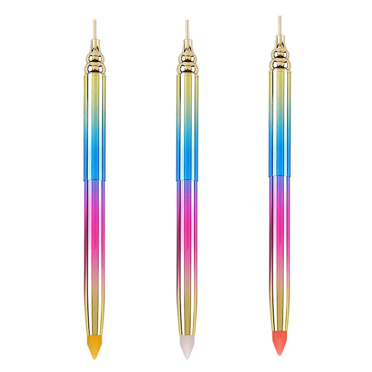Gradient Rotary Point Drill Pen 5D DIY Diamond Painting Tool with Clay Tips gbfke