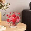 Acrylic Special Shape Flower Cake Desktop Diamond Art Kits for Home Office Decor