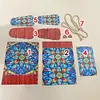 (US Local)DIY Mandala Diamond Art Wooden Coin Pouch with Chain 5D Diamond Painting Purse