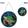 >SALE<Stained Glass Animal Diamond Drawing Hanging Ornament Turtle Window