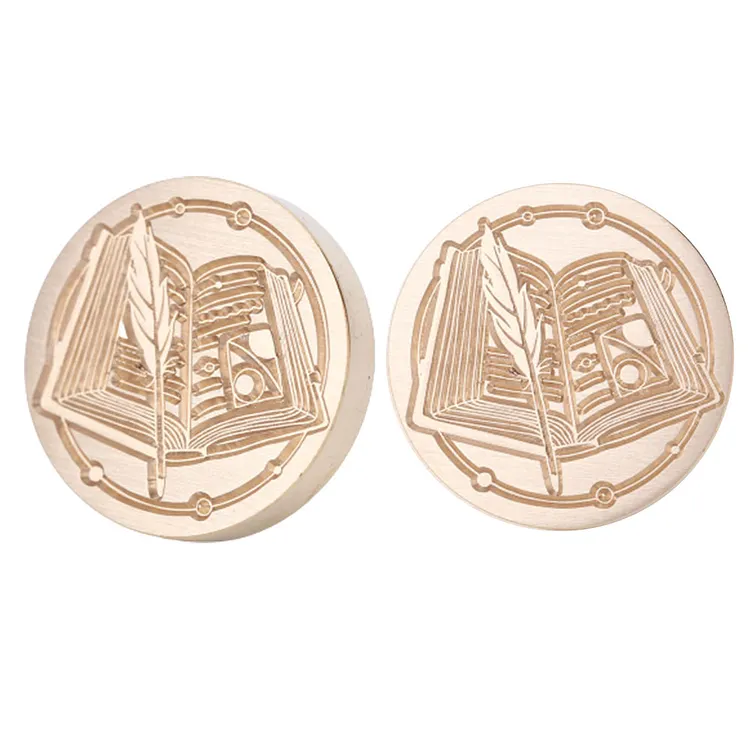 Diy Fire Lacquer Round Sealing Wax Stamp Head 25Mm gbfke