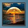 Sunrise At Sea-Paint By Numbers Acrylic Painting 50*50CM