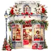 Christmas Shop - 11CT Counted Cross Stitch - 50*50cm - Xmas
