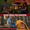 [US Local Warehouse] 2 Pack Shade Sail Poles 10FT Outdoor Sun Shade Poles 2.10in Diameter Heavy Duty Metal Post for Deck Patio Outside Backyard
