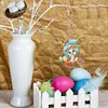 (US Local)PET Double Sided Special Shaped Easter Alphabet DIY Diamond Painting Keychain