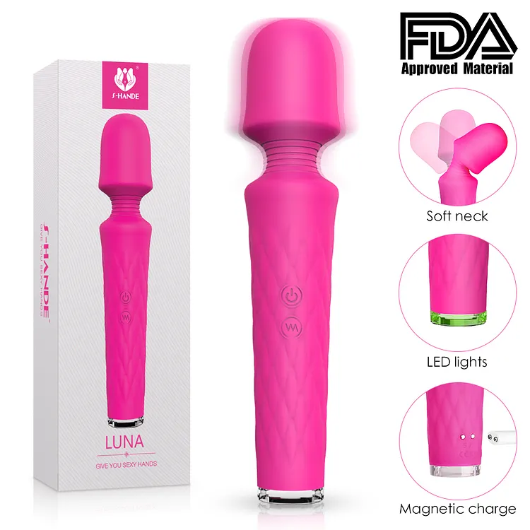 Magic Stick Massager 9 Frequency Wand Massagers Rechargeable