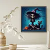 Halloween Skeleton Witch-Full Square Diamond Painting(35*35CM)