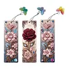 DIY 3Pcs Flowers-Diamond Painting Bookmark