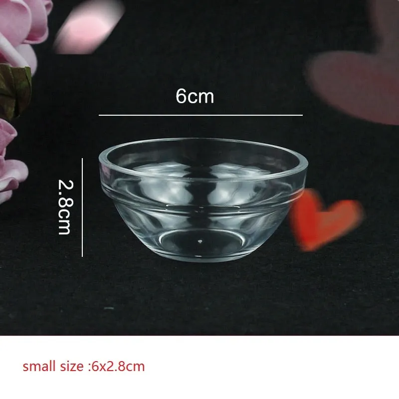 1PC Transparent Acrylic Mask Essential Oil Bowl Face Makeup Skin Care Tools Convenient Clean Good Quality Durable
