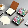 (US Local)Peacock PU Diamond Art Note Box with 160 Sheets of Paper Craft Kit