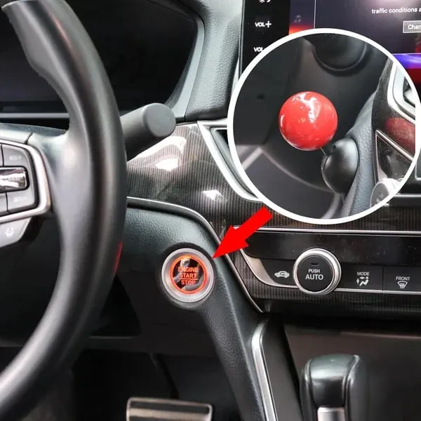🚙Car keyless start rocker ball decorative ball
