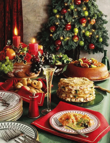 New Years Dinner Christmas Dinner GIF - NewYearsDinner ChristmasDinner XmasFixins GIFs | Christmas dinner gif, Healthy holiday recipes, New years dinner