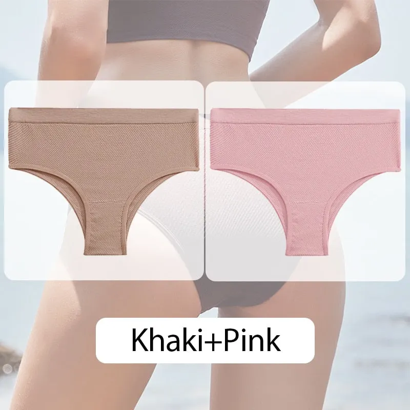 FINETOO Women Seamless Panties M-XL Low Waist Briefs Ladies Comfortable Underpants Sexy Girls Underwear Female Lingerie 6 Colors