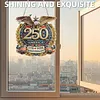 250th Anniversary of US Eagle DIY Acrylic Diamond Painting Hanging Kit Special Shape Crystal Rhinestone Art Pendants Single Side Drill for Adults Gift Home Wall Or Window Decor