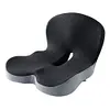 Memory Foam L-Shaped Integrated Seat Cushion with Lumbar Support Sitting Pillow